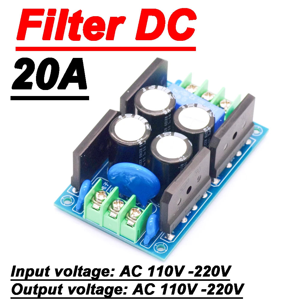 AC 110V 220V Power DC Blocking Filter DC Component Audio Isolation Transformer Eliminates Noise Overvoltage Surge Protection