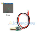 6mm 10mW Green Small Laser Head Module Dot/Line/Cross 3V-5V Adjustable Focal Length 520nm Laser Diode Head Industrial Class
