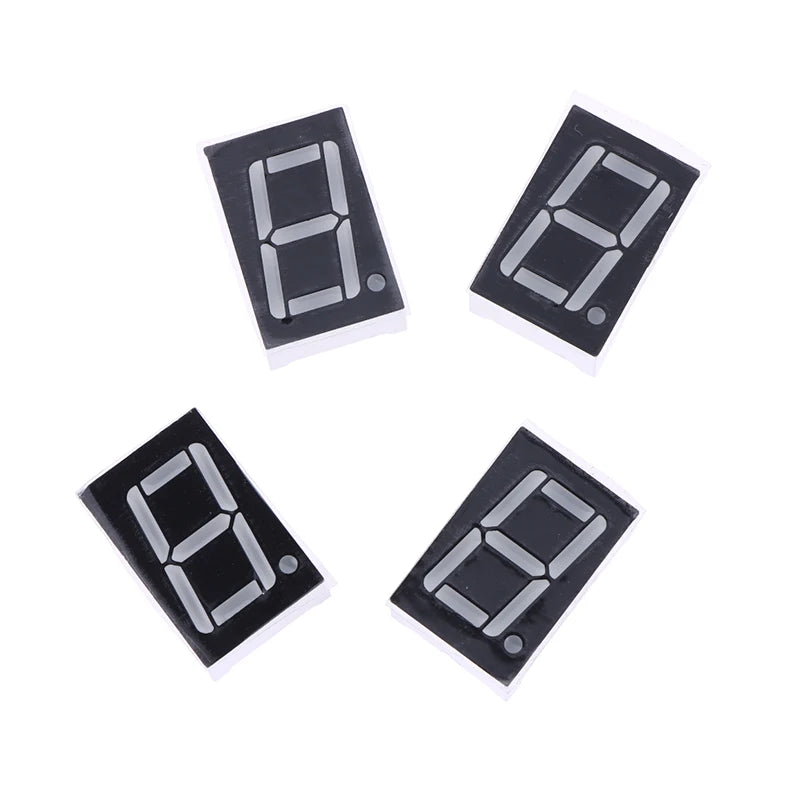 10Pcs 0.56 Inch 10Pins 1 Bit 7 Segment Red LED Digital Display Tube Common Anode Cathode 5161AS 5161BS