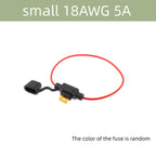 5/10PCS Waterproof Fuse Holder 32V Mini Small Medium Auto 18/1614/12/10AWG and Car Blade Fuse 5A 10A 15A 20A 30A