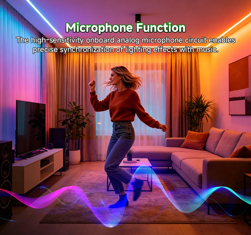 SP805E ESP32 WLED Controller WiFi Music LED Controller for Addressable WS2811 WS2812 WS2814 WS2815 SK6812 PWM CCT RGB Cob Strips