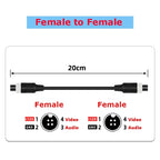 1Pcs M12 4Pin Aviation Male to Male /Female  Female to Female Extension Cable GX12 Adapter for CCTV Camera Security DVR 20CM