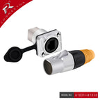 10pcs Waterproof D type RJ45 Connector Female to Female Socket Metal Shell Chassis Panel Mount Network Ethernet RJ45 Adapter