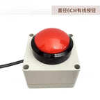 6CM Big Red Answer Buzzer Wired 3M / Wireless 200M Quiz Competition Push Button Game Show Classroom Trivia Buzz Button