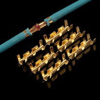 Copper Electrical Wire Connectors Set U-Shaped Crimp Terminals for Fast Wiring Cable Lock 0.5-1.5mm² with Heat Shrink Tube Kits