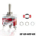 12V 3 Positions Toggle Rocker Switch ON OFF ON 2 Positions ON-ON 250VAC15A 125VAC 20A for Boat Yacht Pilot Automative Instrument
