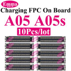 10Pcs Charging FPC Connector On Board For Samsung Galaxy A04s A14 A24 A34 A54 A05s A15 A25 A33 A35 Mainboard Flex Cable Plug