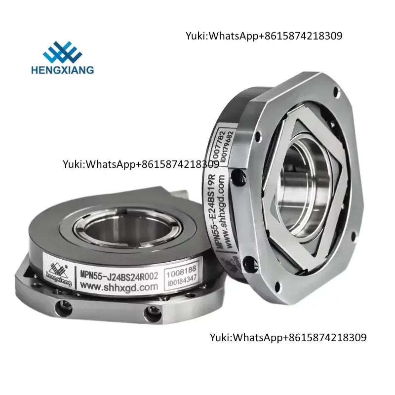 Ultra-Thin Hollow Shaft Absolute Encoder MPN55 Through Shaft BiSS-C SSI 24-bit Multiturn with Battery Backup for Servo Motors