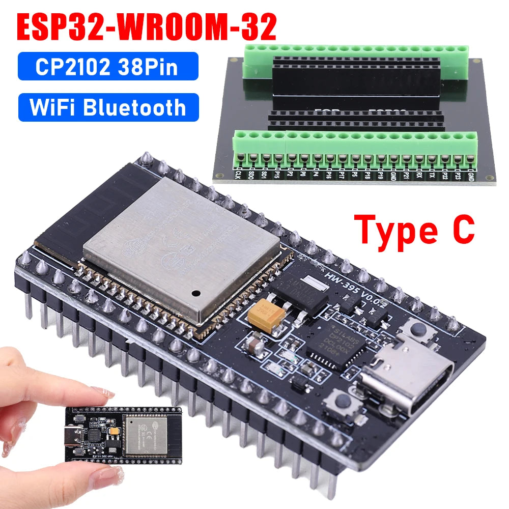 ESP32 Development Board ESP32-WROOM-32 CP2102 Development Board WiFi Bluetooth-compatible 2412-2484MHz ESP 32 Expansion Board