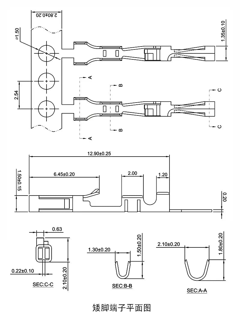 10PCS MX2.54 TJC8 Dupont Connector 2/3/4/5/12Pin with Belt Buckle Single Row 2.54mm Right Angle Pin Header Housing Terminals
