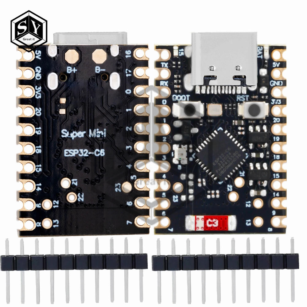 ESP32-C6 SuperMini Development Board Microcontroller Programming Learning Controller Core Board