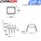 10PCS Optocoupler 4n25 EL4N25 4n25m DIP6 DIP-6 Photovoltaic Optoisolator Opto Coupler New and Original  IC In Stock Chanzon