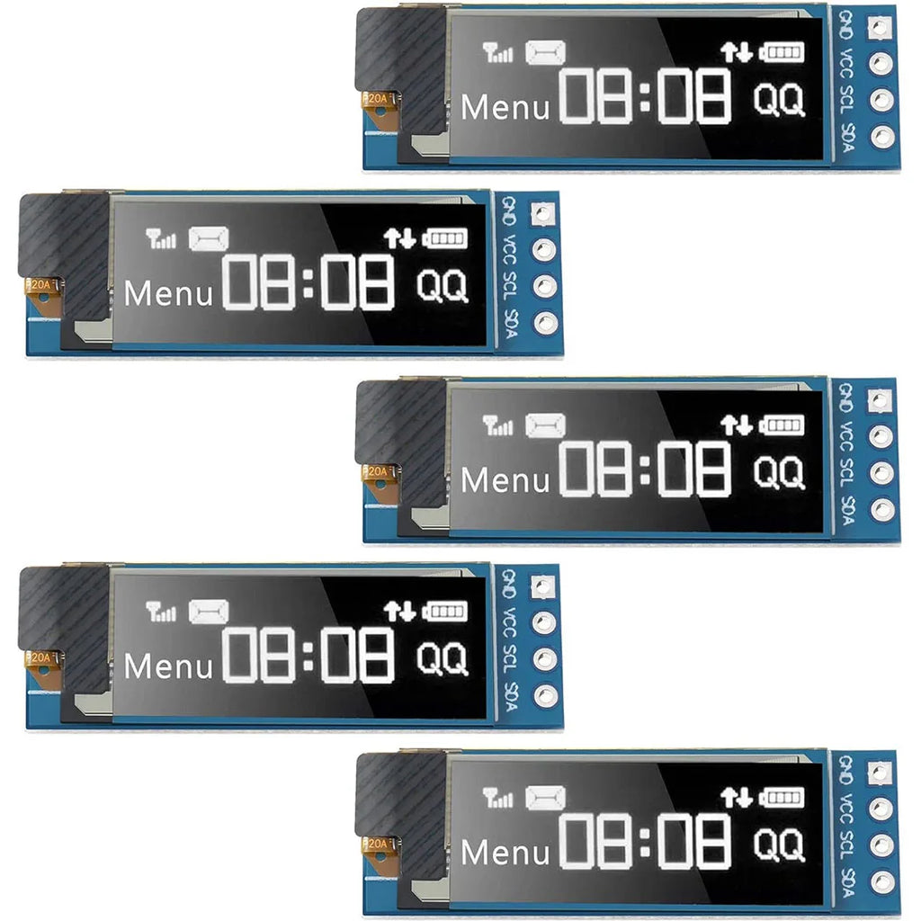 0.91 Inch OLED Display Module White/Blue OLED 128X32 LCD LED Display SSD1306 12832 0.91 IIC I2C Communicate for Arduino