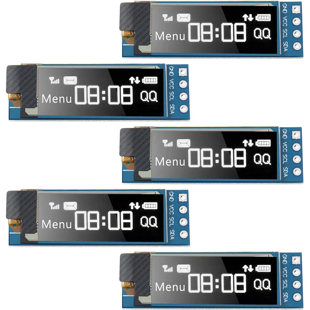 0.91 Inch OLED Display Module White/Blue OLED 128X32 LCD LED Display SSD1306 12832 0.91 IIC I2C Communicate for Arduino