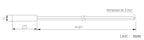 10pcs Temperature Sensor 5X25MM Waterproof  Temperature Probe   10K 5K  50K 100K B3950 Long10CM Tin XH2.54 Pulg NTC Thermistor