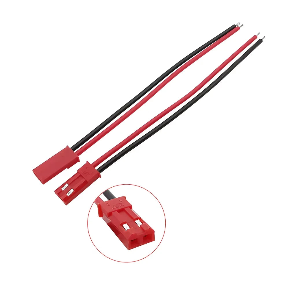 2 Pin JST Male Female Connector 22AWG 10cm Durable Wire Cable DIY Terminal Cord For LED Lamp Universal Connection Accessory