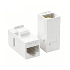 1-20Pcs 10Gbps Cat6 Keystone Coupler RJ45 Keystone Jack Couplers Female to Female Modular Connector for Patch Panel Wall Plate