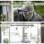 5pcs/10pcs Wireless Door Window Sensor Alarm 95db Anti-theft 433mhz Door Contact Detector Magnetic for Home Security Protection