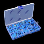 100PCS KF301-2P PCB Screw Terminal Block Connector KF301 Pitch 5.0MM 2P 3P 4P Splicable Kit Box KF301-2 Blue  KF301-3P KF-301