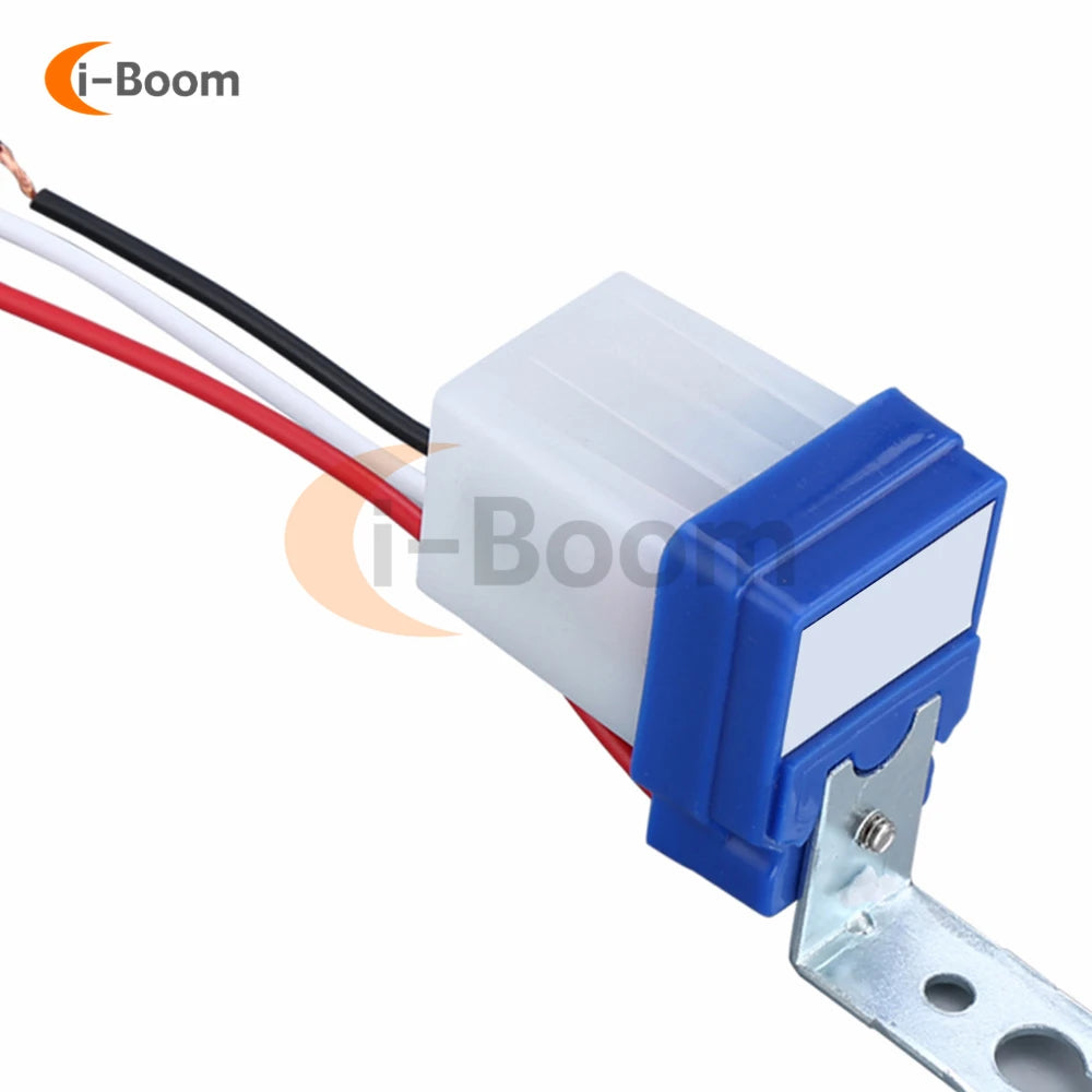DC 12/24V AC 110/220V 10A Automatic Switch Auto On/Off Photocell Street Light Switch Waterproof Photo Control Sensor Switch