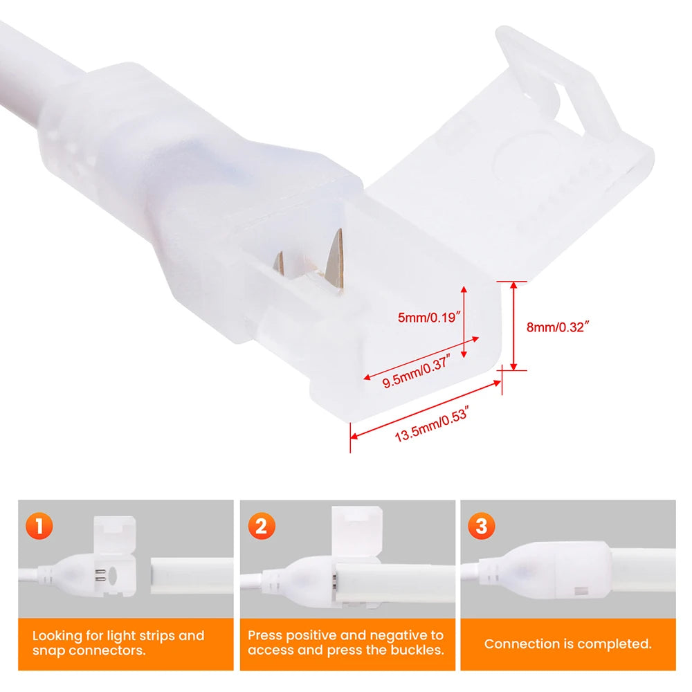 Dimmable COB LED Neon Light Strip Remote Power Kit Wifi Bluetooth Wall Touch 220V 23key Controller 288LEDs/m IP65 Flexible Lamp