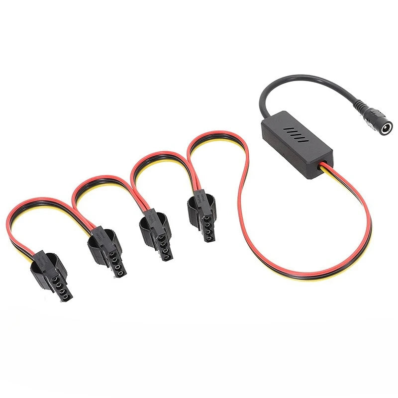 DC 5525 To SATA IDE Hard Drive Power Supply Cable DC 12V To 4Pin Molex/ SATA Hard Drive Cable Step-down Voltage Regulator