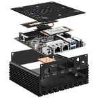 CPU Intel N3700 mini host 6W low power consumption X86-P1 soft routing quad core quad thread