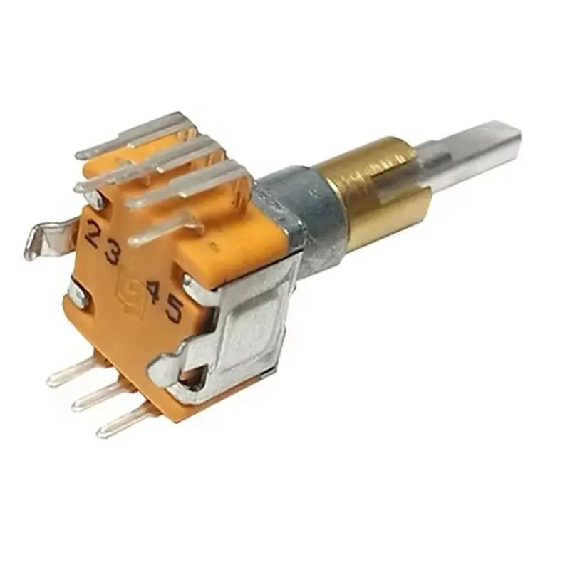ABRU-2X EC11 Encoder Dual-Shaft Axis EC110701N2B With Push Button Switch 30 Position 15 Pulse 8Pins 25MM Half Shaft