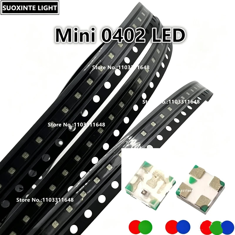 Mini 0402 SMD LED, Red True-green, Red-blue, RGB-Common Anode, 1010 Light Emitting Diode Lamp Beads