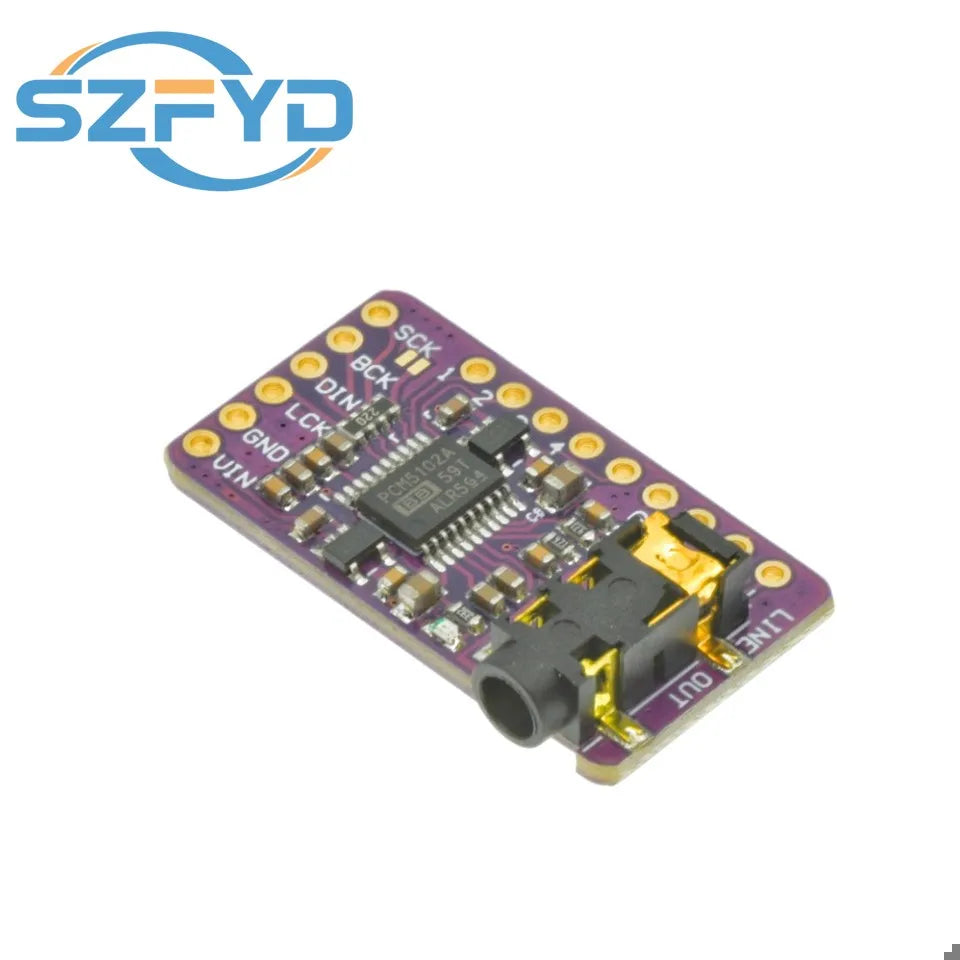 Interface I2S PCM5102A DAC Decoder GY-PCM5102 I2S Player Module For Raspberry Pi pHAT Format Board Digital PCM5102 Audio Board