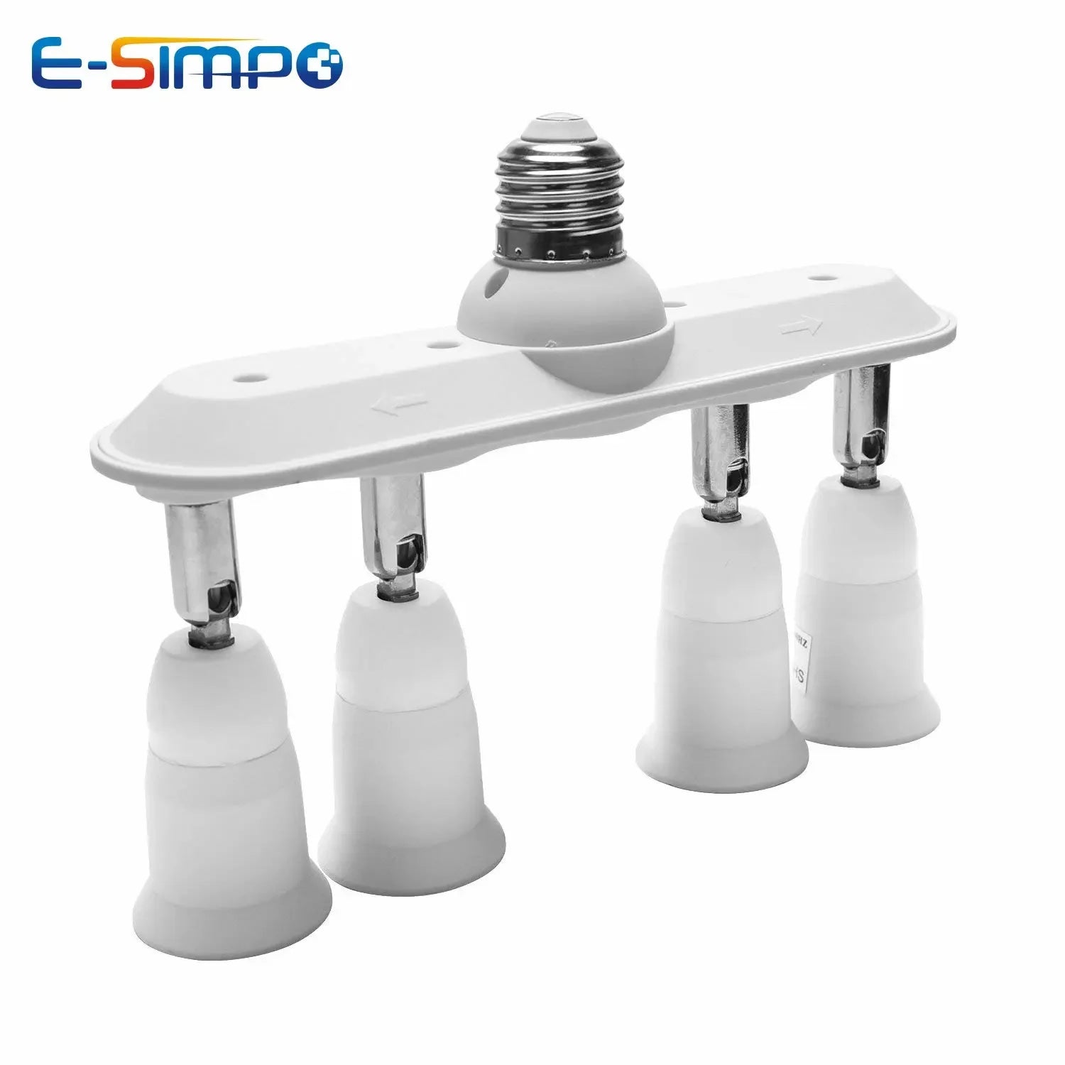 3/4/5 E26 E27 Edison Screw CFL LED Lamp Bulb Base Adapter Anti-Flame PBT Pendant Ceiling Mount Light Socket Splitter Extender