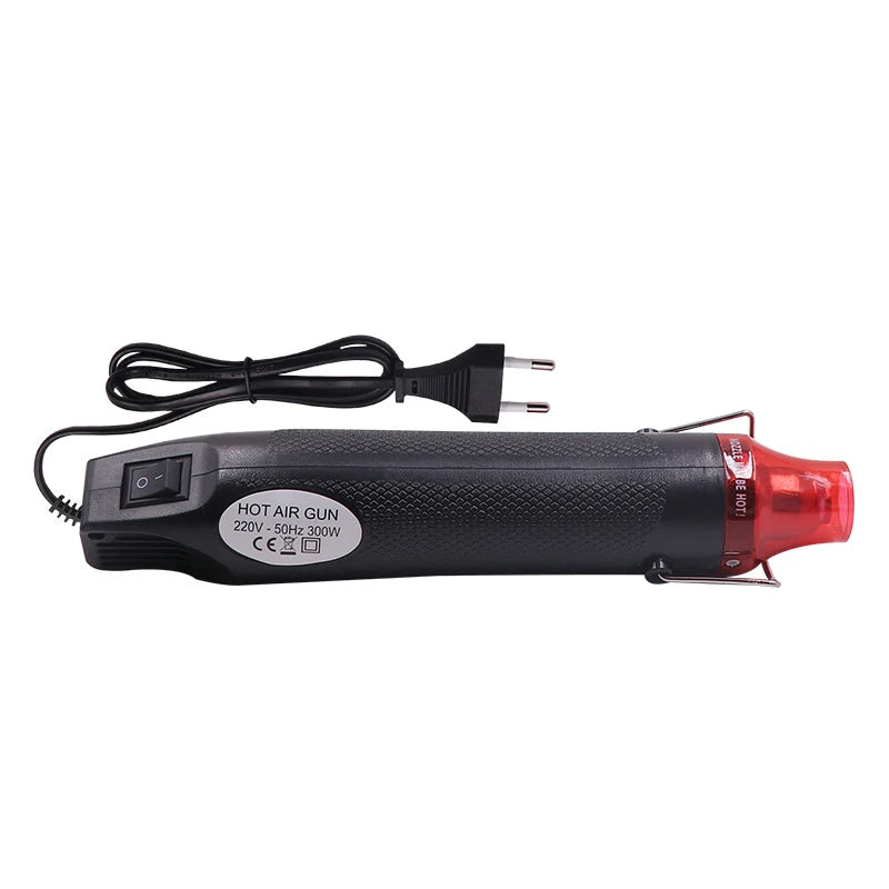 220V DIY Heat Gun Electric Power Tool Hot Air Gun 300W Temperature Gun With Supporting Seat Shrink Plastic DIY Craft Tool