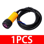 E18-D80NK Infrared Obstacle Avoidance Reflective Photoelectric Sensor with Adjustable 3-80cm Detection Range for Smart Car Robot
