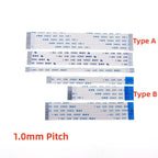 10 100 PCS 1.0 MM PITCH FFC FPC Ribbon Flexible Flat CABLE  4 5 6 8 10 12 14 15 16 20 26 30 34 40 Pin Same Opposite Contact Side