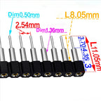 5pc 2.54mm Round Hole Male Tin Gold Female Pin Header 1/2x40P Single/Dual Row Breakable PCB IC Crystal Relay Transistor Socket