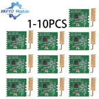 1-10PCS CC1101 868MHz Wireless RF Module – Long Range SPI Transceiver for FSK GFSK ASK OOK MSK, Low Power with Antenna