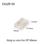 COB Led Strip Connector Light Strip Wire Connectors 2 3 4 Pin L-shaped For 5 8 10mm Width PCB Single Color RGB CCT Strip