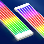 Flexible RGB LED Light Strip Bar ARGB Board Cover For Computer Power Supply ATX 24PIN GPU Video Card Cables And Case