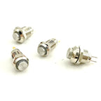 8mm 10mm Metal Button Switch 2-pin Self-locking/locking Self Resetting/instantaneous Waterproof IP67 1NO Mini Button Switch