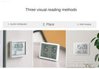 Multifunction Thermometer Hygrometer Automatic Electronic Temperature Humidity Magnetic Attraction Wall Monitor Clocks