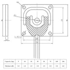 HY-928DA 4PCS/Lot Body Scale Full Bridge Load for Pet Scales, Smart Cat Litter Boxes, Smart Shelves, 3D Printer Load Cell Senor