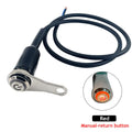 LED Motorcycle Switch ON+OFF Handlebar Mount Aluminum Alloy Waterproof 12V Fog Light Lamps Motorbike Horn Push Button Switch