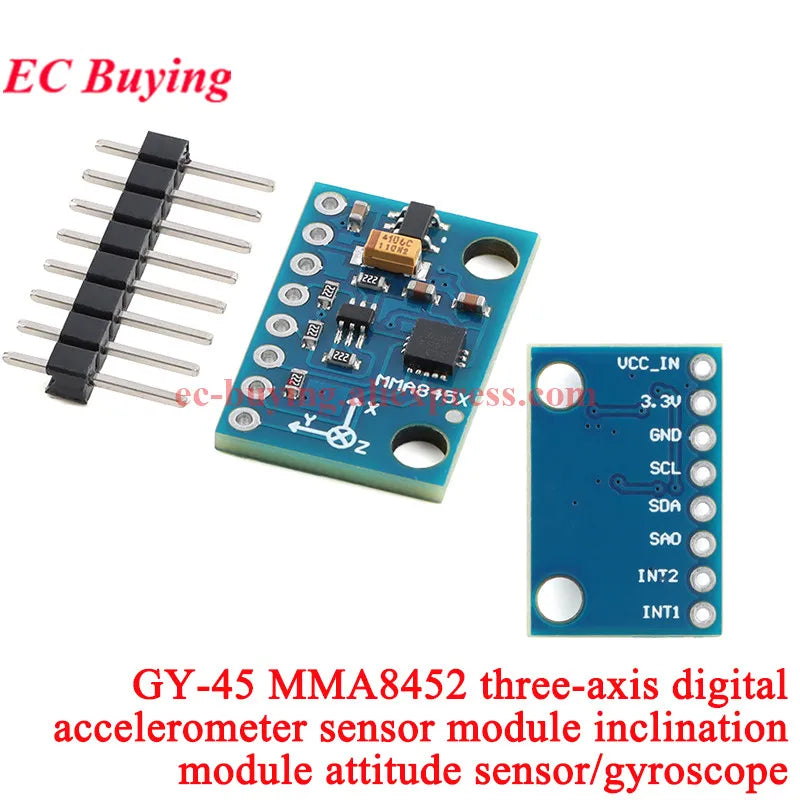 1-10Pcs LSM9DS1 GY-BNO080 BNO055 9 Nine-axis IMU Electronic Compass Accelerometer Gyro Magnetometer/Inertial Measure Sensor I2C
