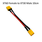 XT30 To XT60 Male/Female RC Lipo Battery Adapter 10CM Cable 16AWG Silicone Wire for FPV RC Car Accessories CineLog35 Drone Parts