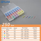 50-500Pcs Waterproof Heat Shrink Tube Solder Insulated Butt Splice Connectors Set for Electrical Wire Terminals - Electric Splic