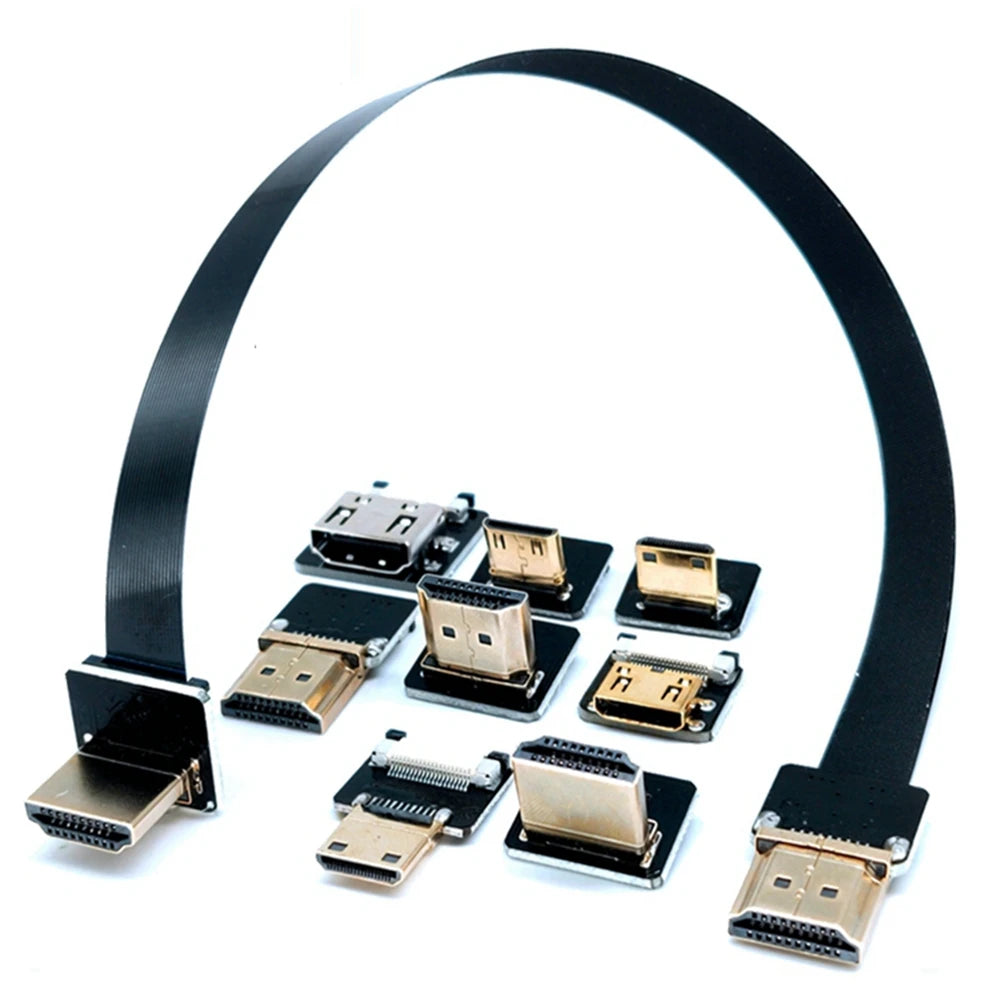 Camera 0.05M-1M FPC flexible cable drone aerial photo transmission FPV Micro HDMI to HDMI HD cable