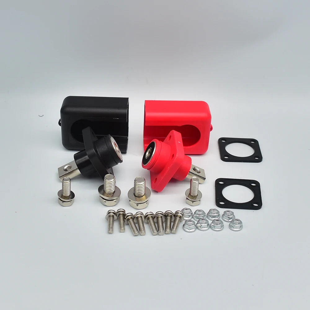 2pcs All Copper Lithium Battery Terminal Battery Connector Energy Storage Terminal High Current Copper Terminals