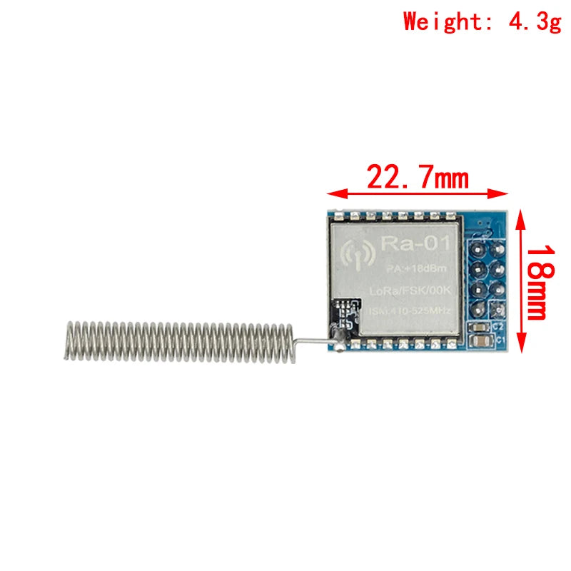 1~10PCS RA-01 RA-02 LoRa SX1278 433Mhz Wireless Spread Spectrum Transmission Module Most Distant 10KM For arduino