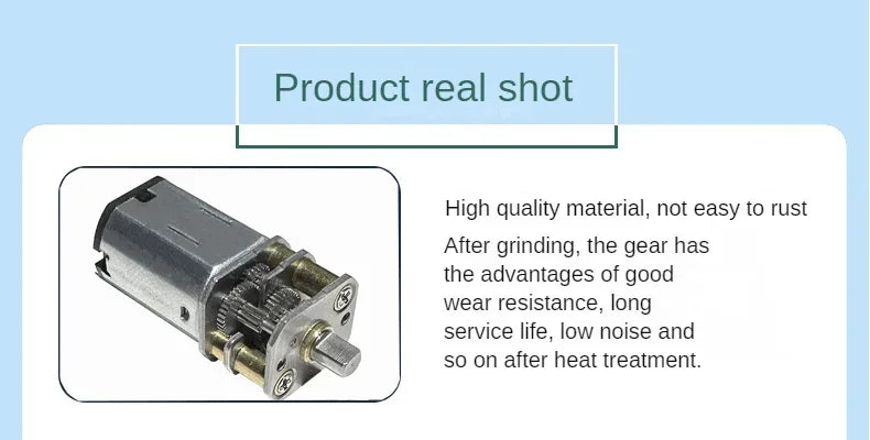 1pcs GA12 N20 DC 12V (Support 9V 6V 3V) Mini Micro Metal Gear Motor High Torque 10002000 4000 RPM