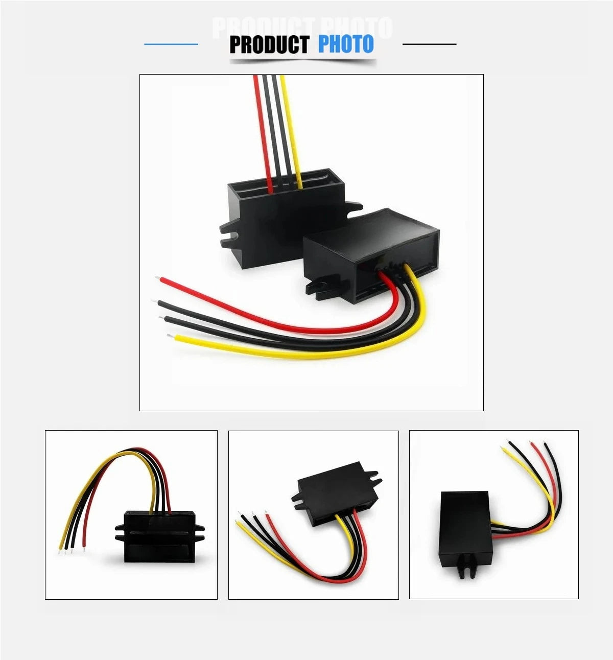 Waterproof Step-down Converter 12 24V 36V 48V 60V 72V 80V 85V to 12V 1A 2A 3A 5A Volt Regulator DC to DC Mini Buck Converter